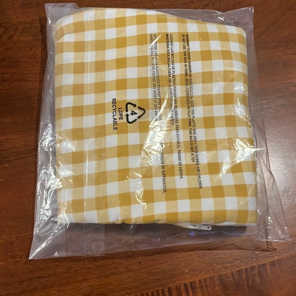 NWT Angel Dear Sleep Bag - Honey Gingham - 0/6m